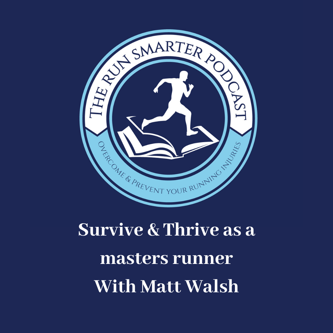 The Run Smarter Podcast logo and episode title