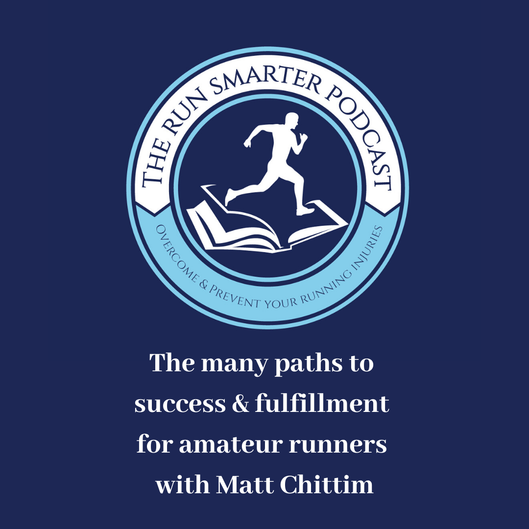 The Run Smarter Podcast logo & episode title