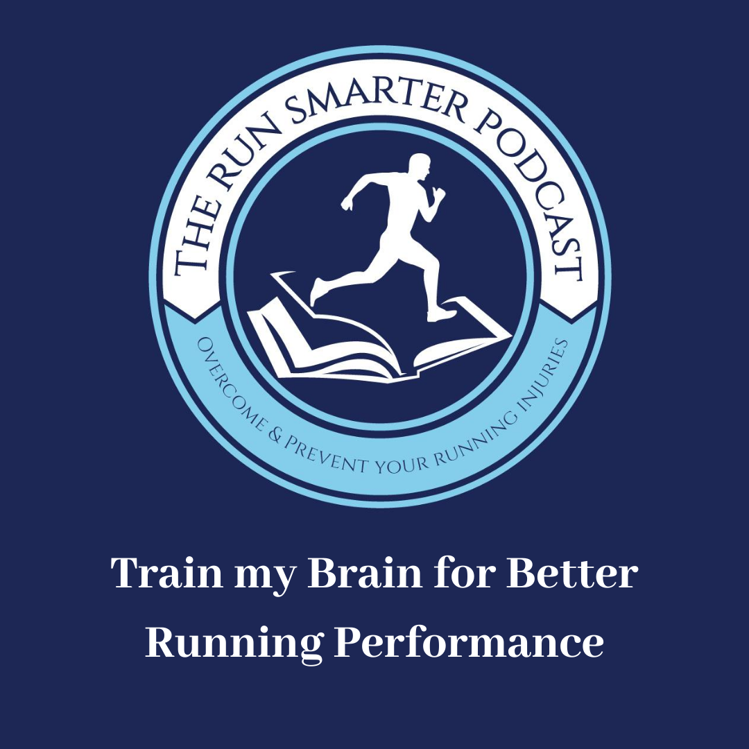 the run smarter podcast logo and episode title