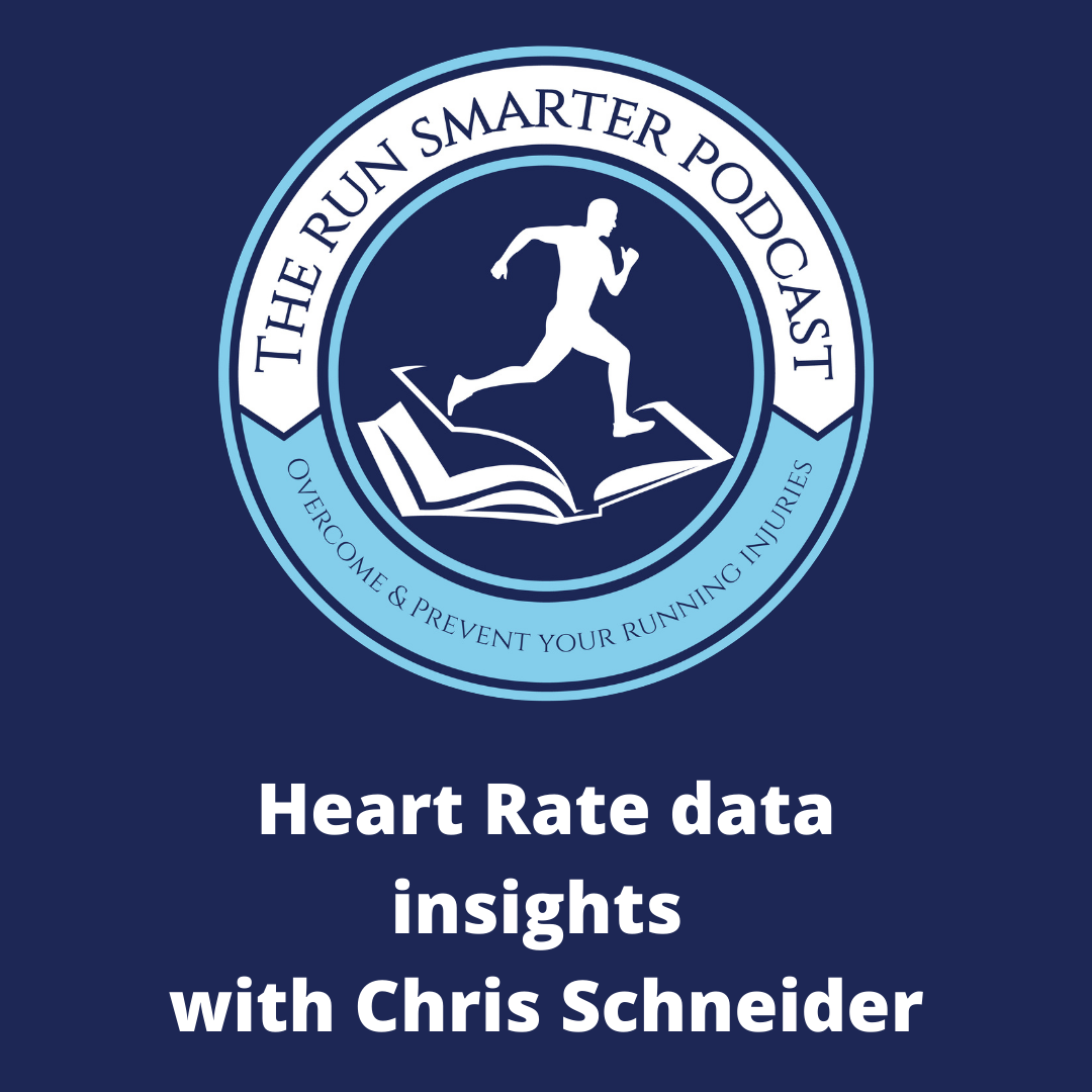 The Run Smarter Podcast logo and episode title
