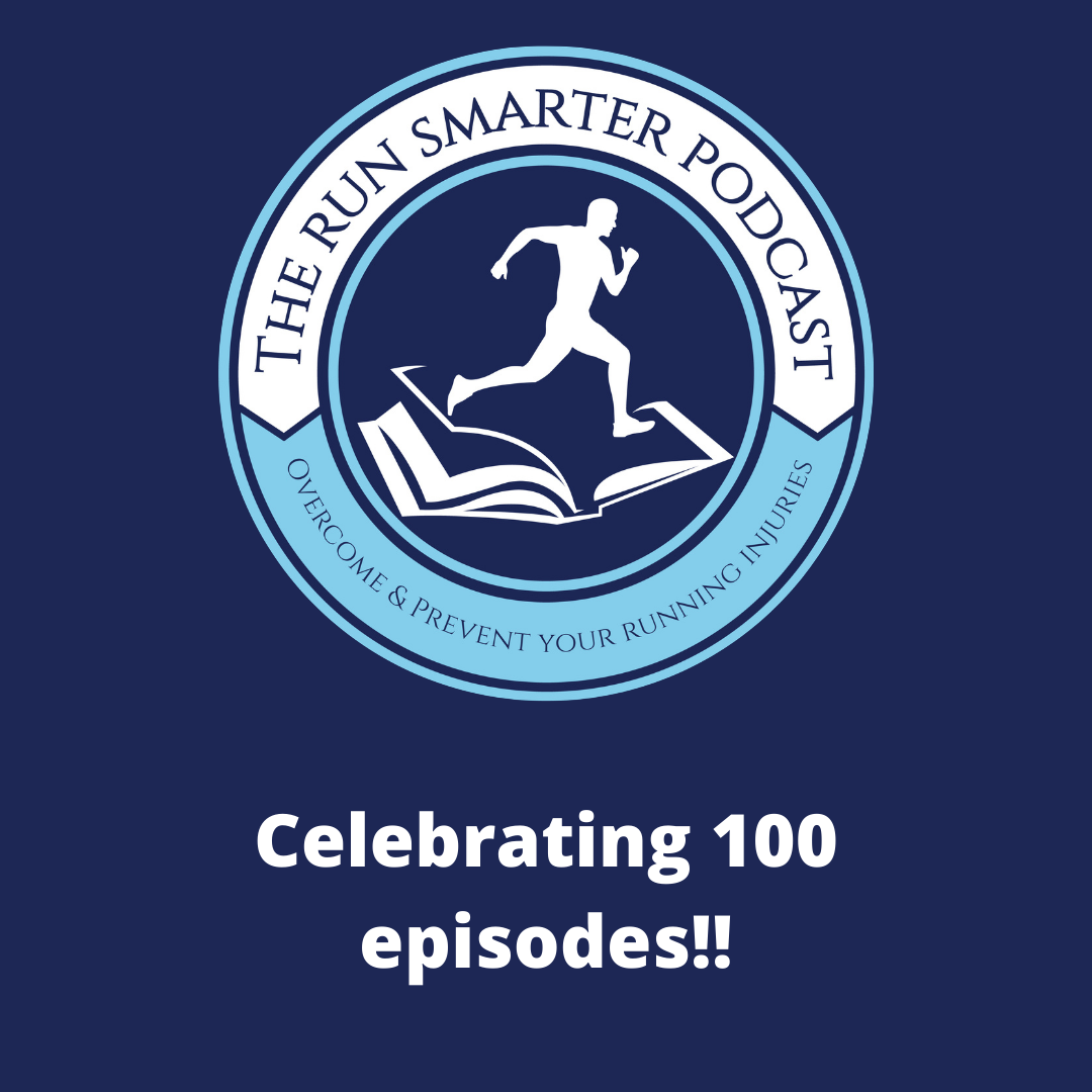 The Run Smarter Podcast logo and episode title
