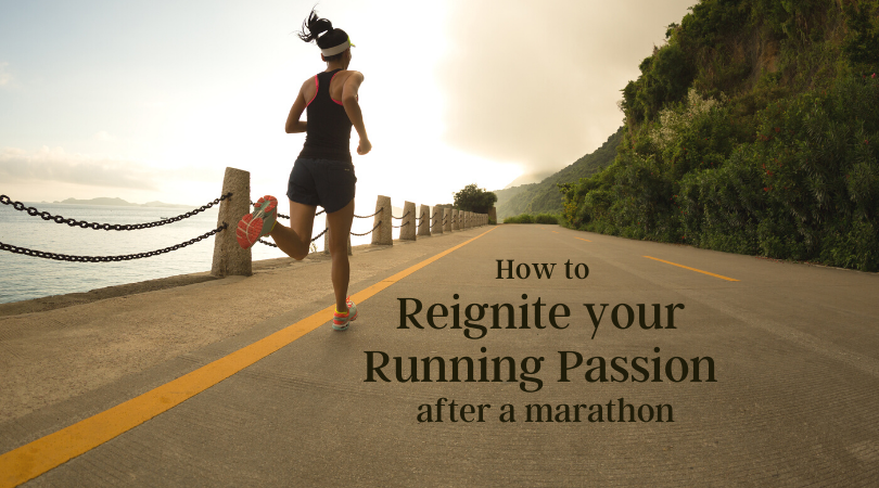 runner running with passion and blog title